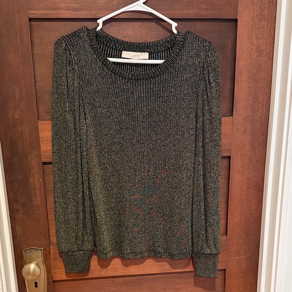 LOFT Shimmer Knit Top